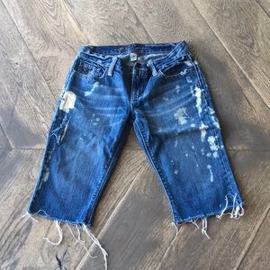 A&F Distressed Denim Shorts